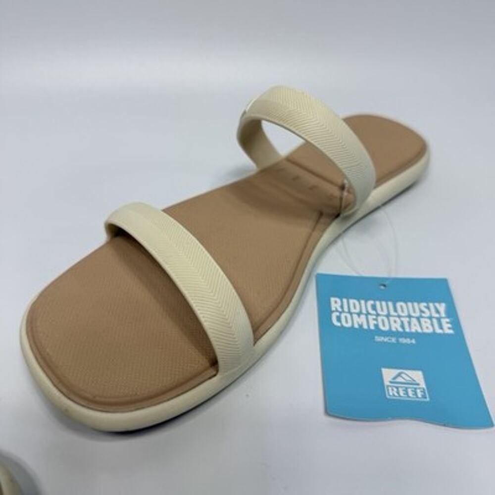 REEF Women's Water Willow Marina Sandal Size 8 Medium Width White Cream NEW